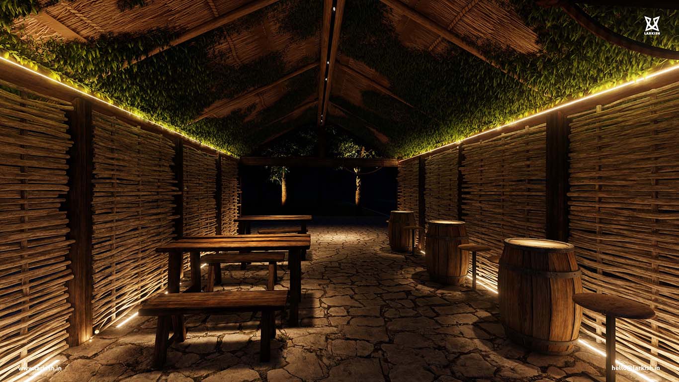 Manira Cafe Lighting Design, Tamilnadu, India